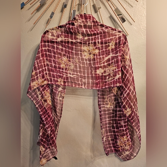 Large Women's Vintage Korean Scarf / Wrap - Picture 2 of 8